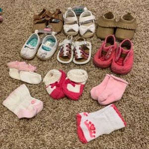 Newborn and 0-3 month shoe lot